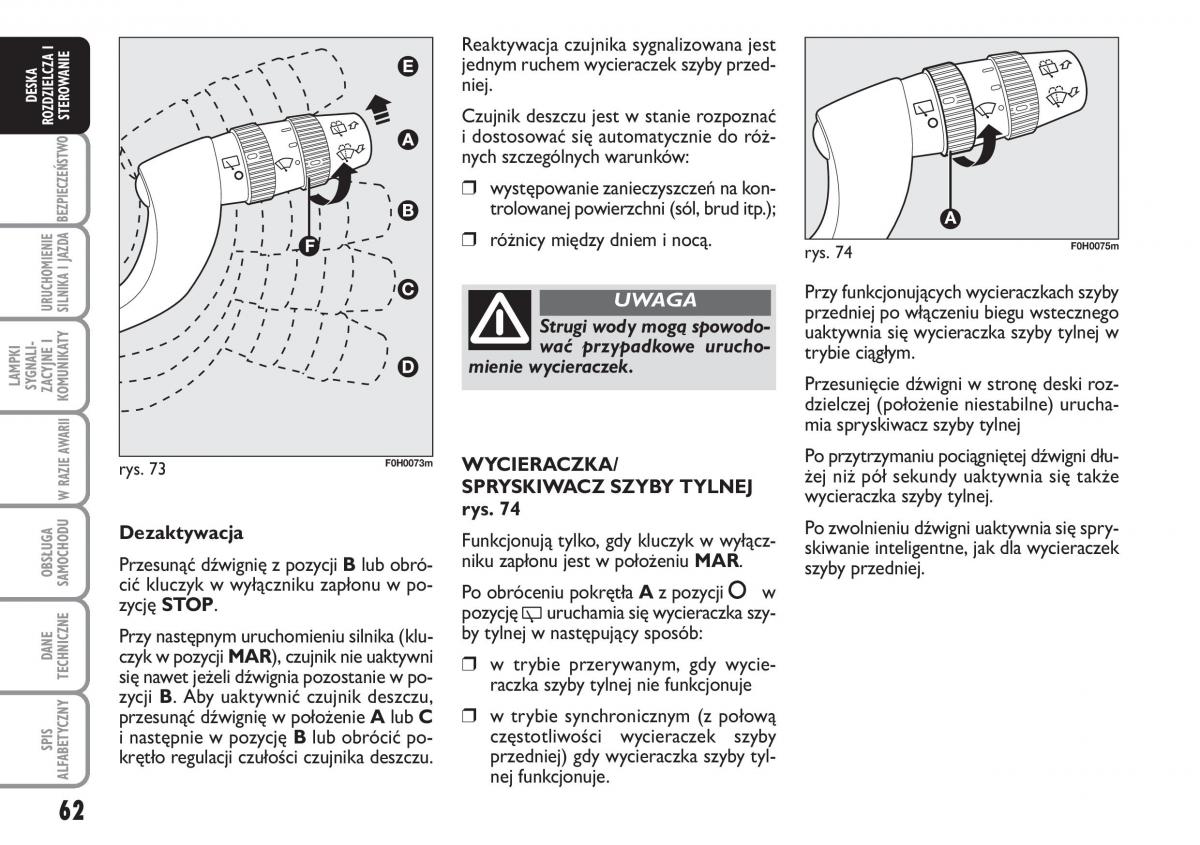 Fiat Idea instrukcja obslugi / page 63