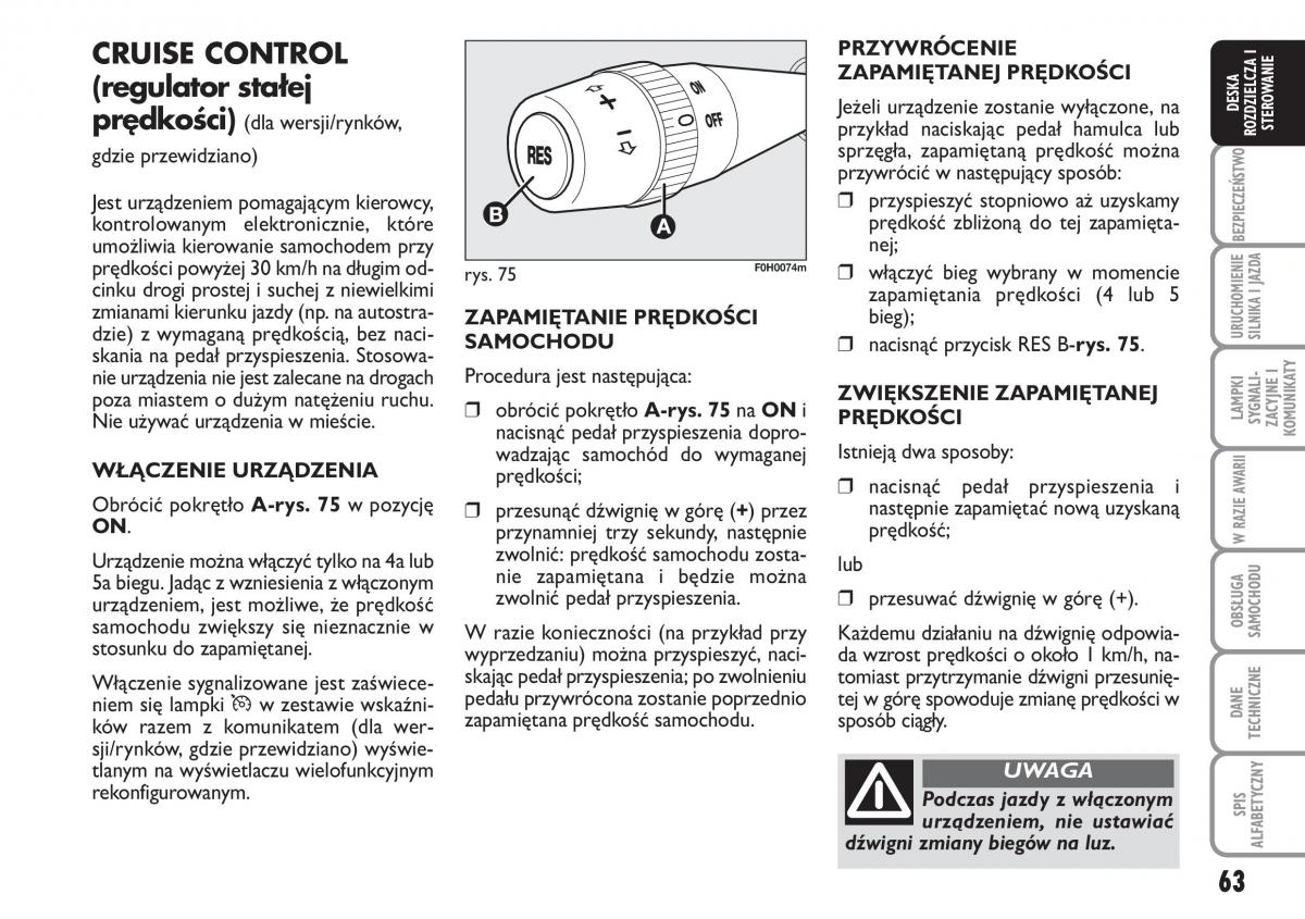 Fiat Idea instrukcja obslugi / page 64