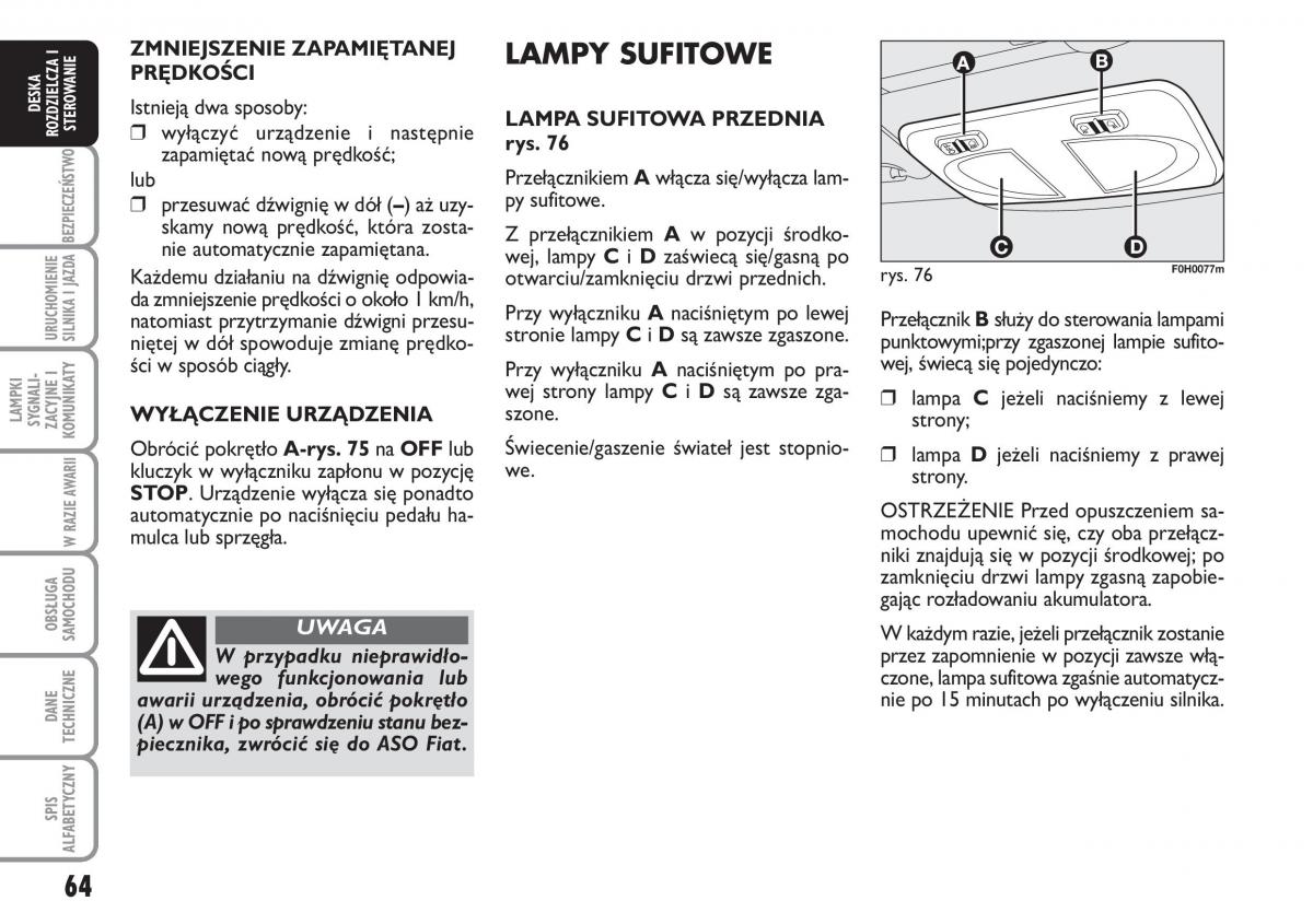 Fiat Idea instrukcja obslugi / page 65