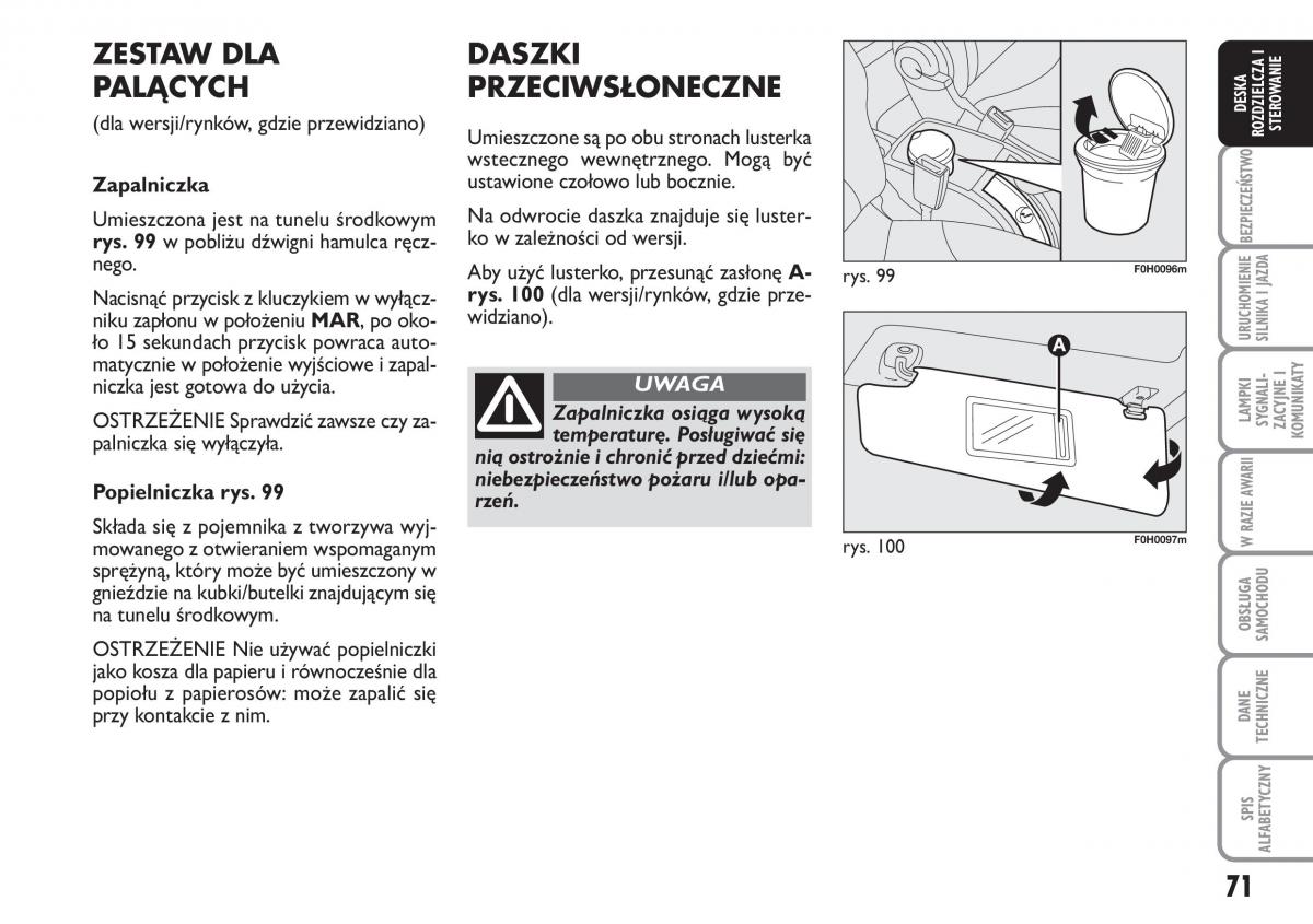 Fiat Idea instrukcja obslugi / page 72