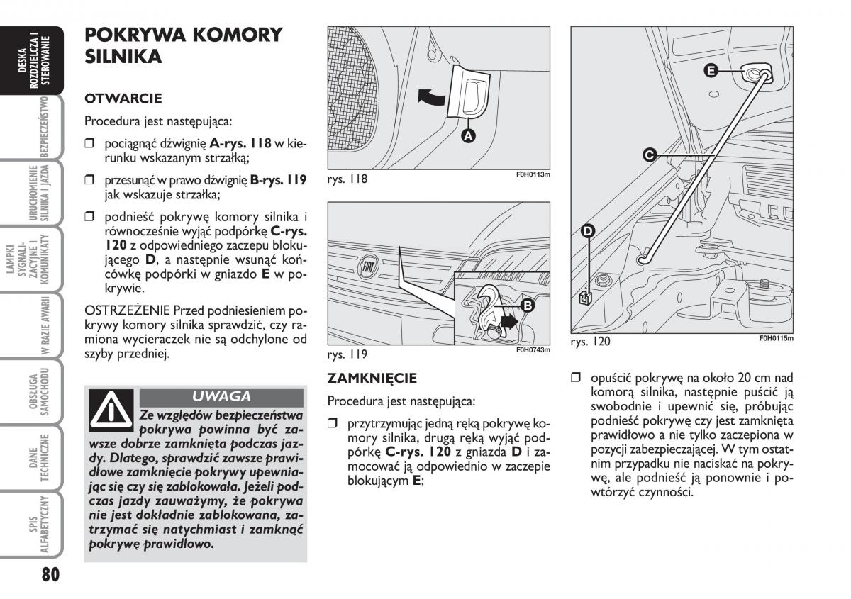 Fiat Idea instrukcja obslugi / page 81