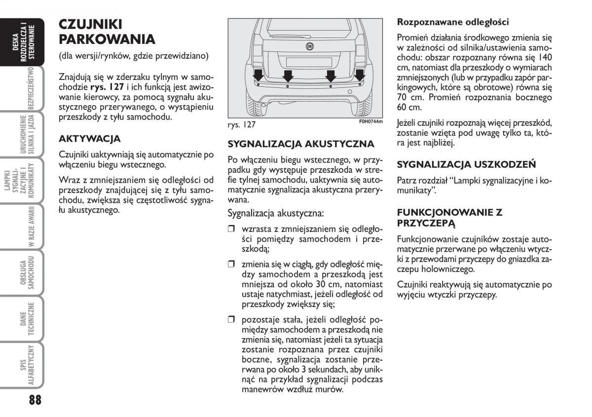 Fiat Idea instrukcja obslugi / page 89