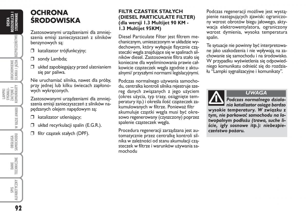 Fiat Idea instrukcja obslugi / page 93