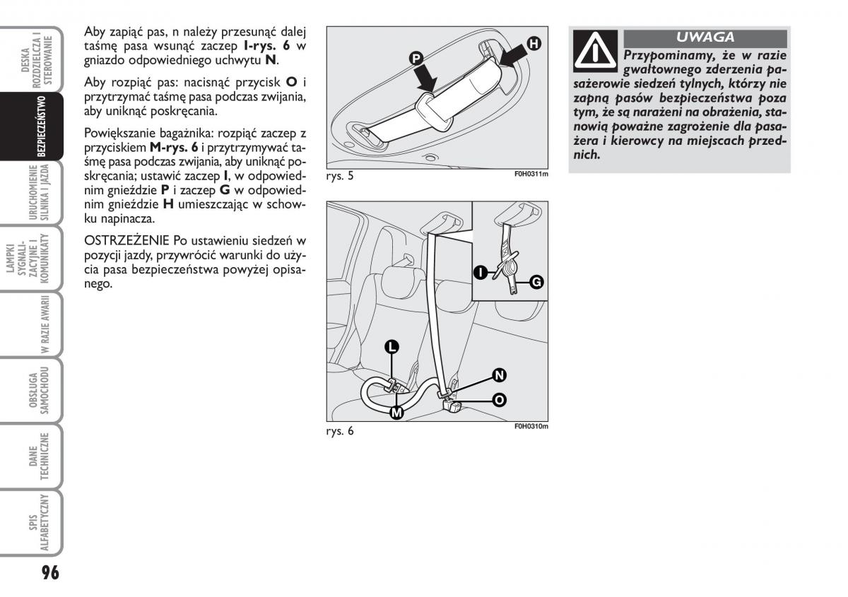 Fiat Idea instrukcja obslugi / page 97