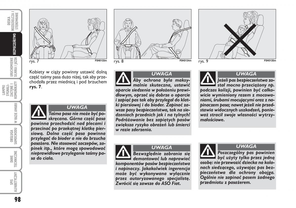 Fiat Idea instrukcja obslugi / page 99