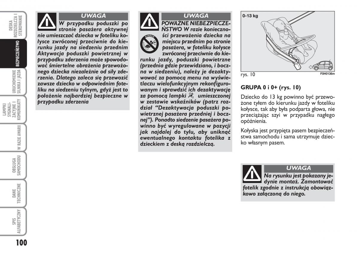 Fiat Idea instrukcja obslugi / page 101