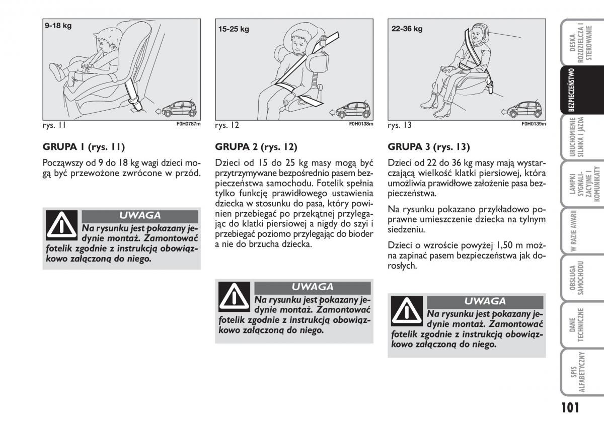 Fiat Idea instrukcja obslugi / page 102