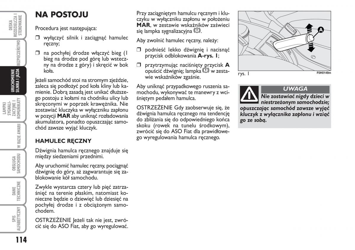 Fiat Idea instrukcja obslugi / page 115