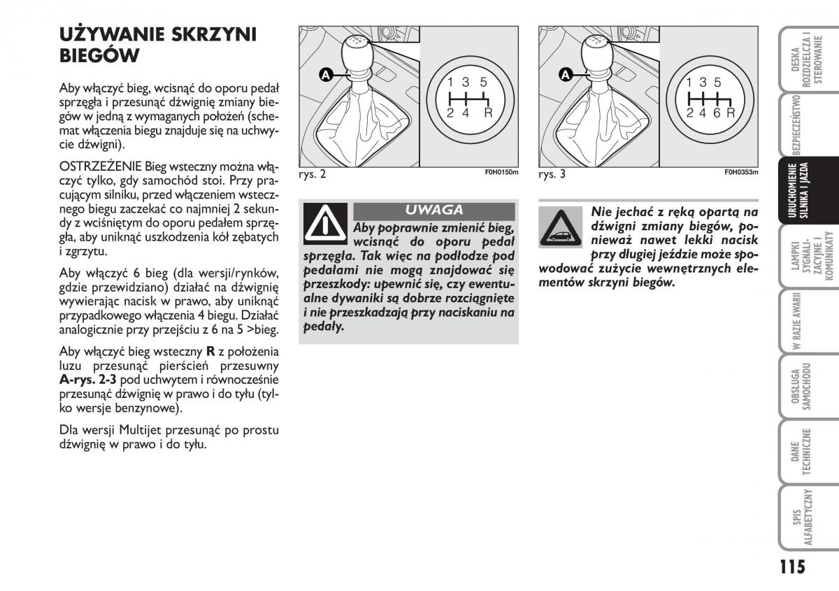 Fiat Idea instrukcja obslugi / page 116