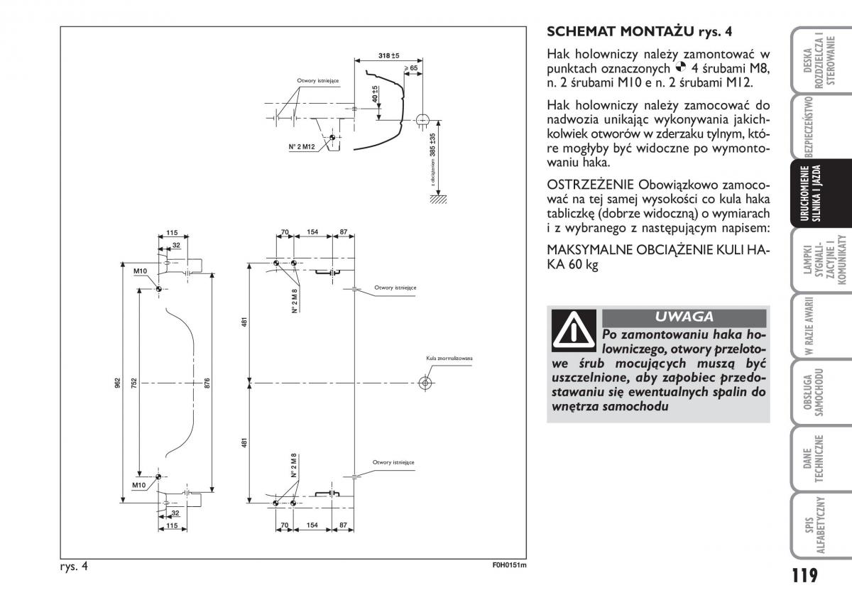 Fiat Idea instrukcja obslugi / page 120