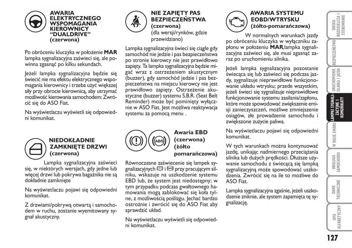 Fiat Idea instrukcja obslugi / page 128