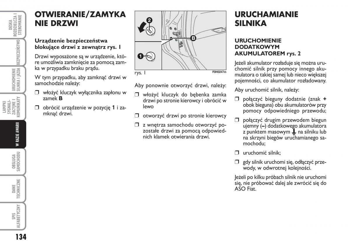 Fiat Idea instrukcja obslugi / page 135