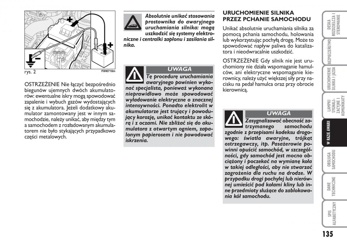 Fiat Idea instrukcja obslugi / page 136