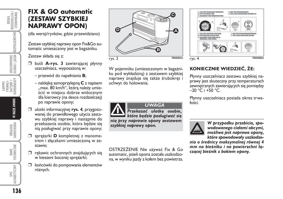 Fiat Idea instrukcja obslugi / page 137