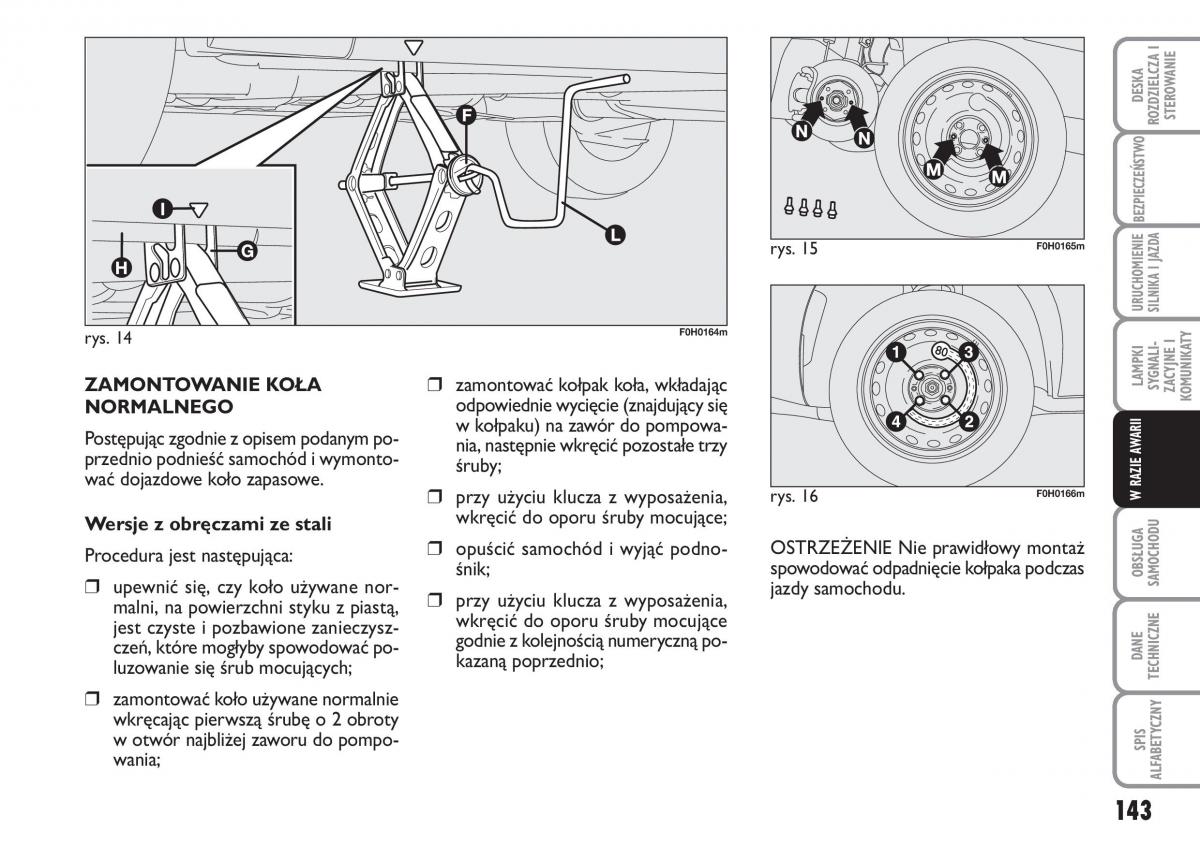 Fiat Idea instrukcja obslugi / page 144