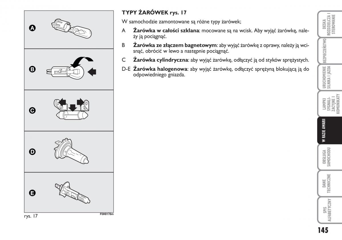 Fiat Idea instrukcja obslugi / page 146