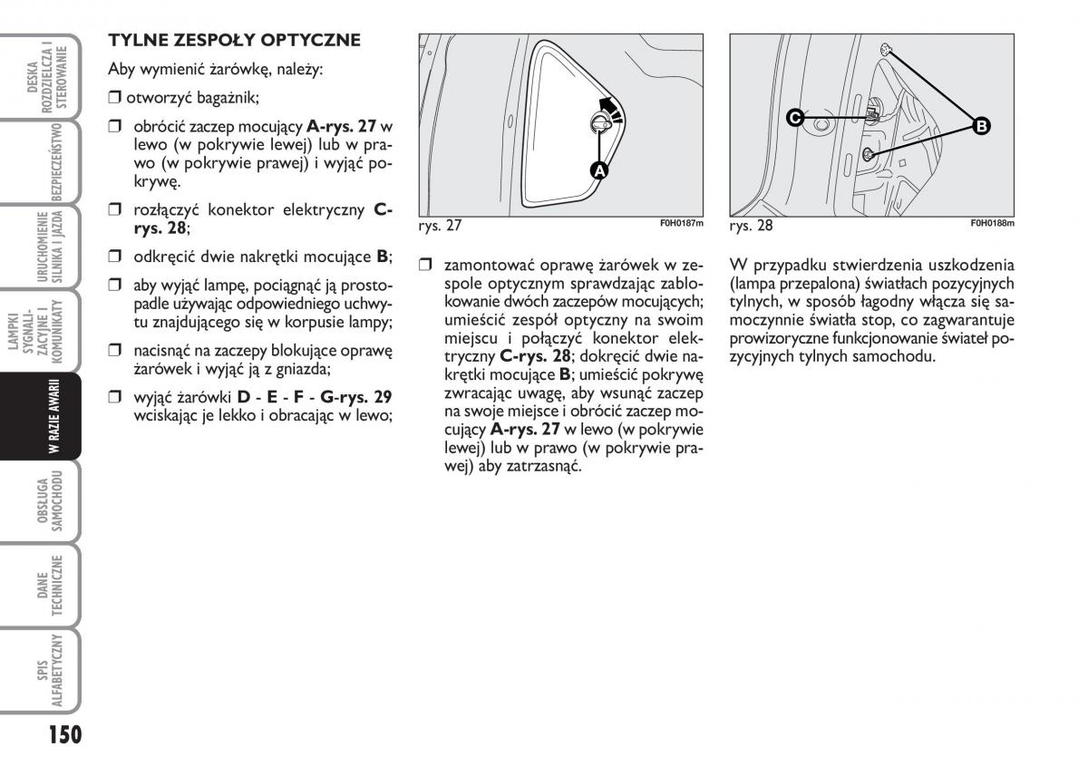 Fiat Idea instrukcja obslugi / page 151