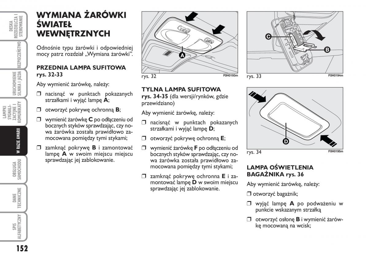 Fiat Idea instrukcja obslugi / page 153