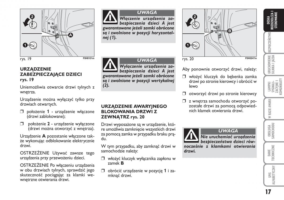 Fiat Idea instrukcja obslugi / page 18