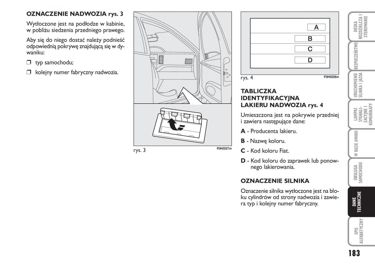 Fiat Idea instrukcja obslugi / page 184