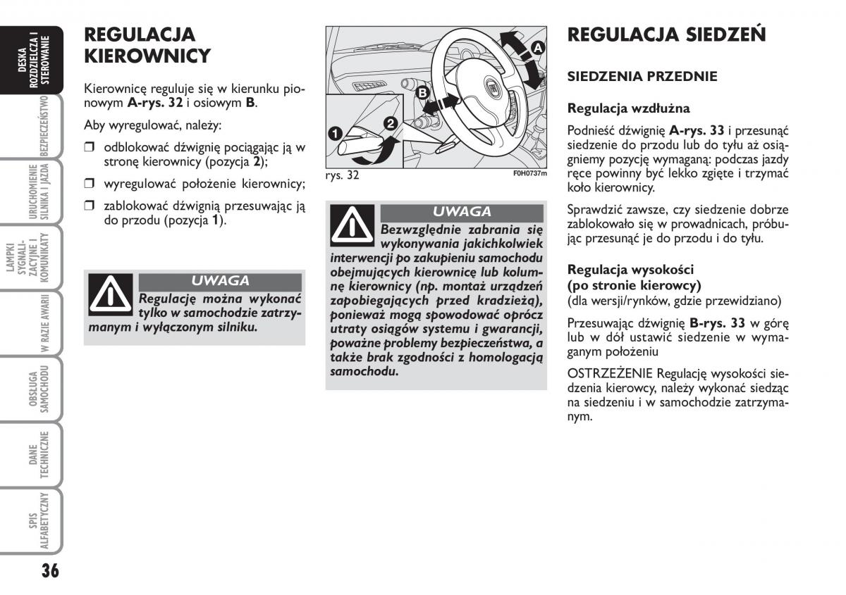 Fiat Idea instrukcja obslugi / page 37