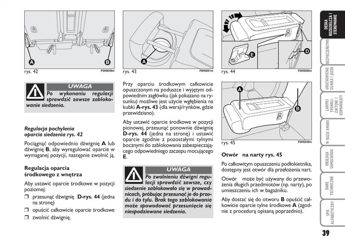 Fiat Idea instrukcja obslugi / page 40