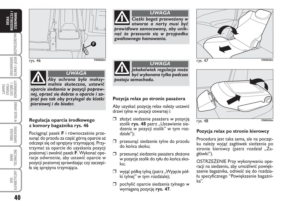 Fiat Idea instrukcja obslugi / page 41