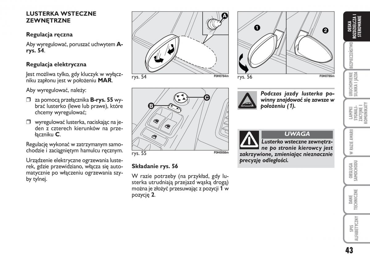 Fiat Idea instrukcja obslugi / page 44