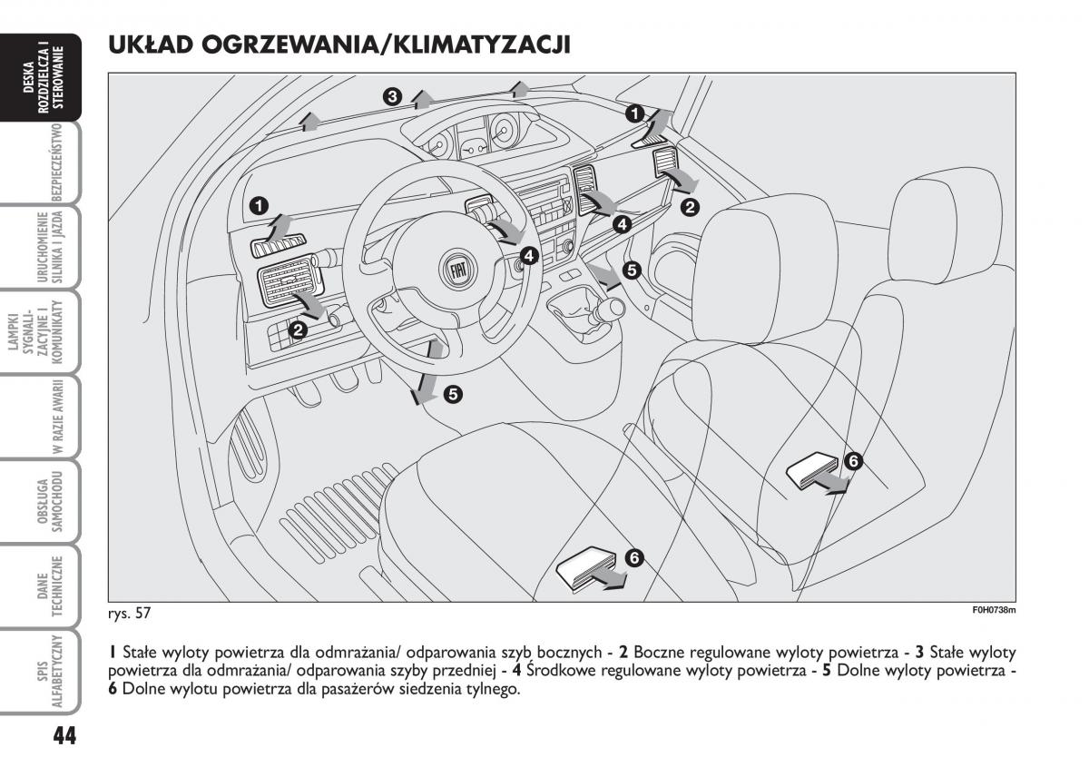 Fiat Idea instrukcja obslugi / page 45