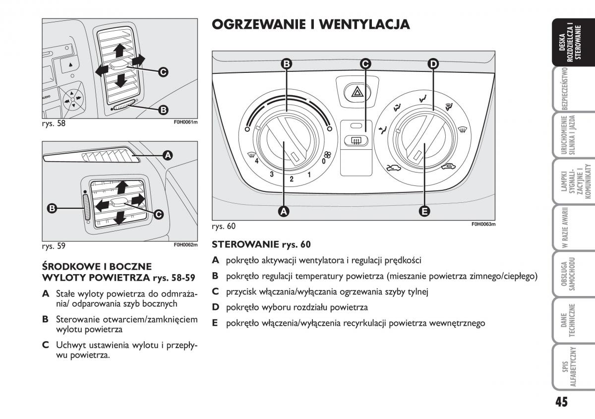 Fiat Idea instrukcja obslugi / page 46