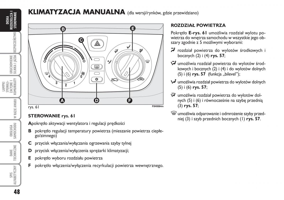 Fiat Idea instrukcja obslugi / page 49