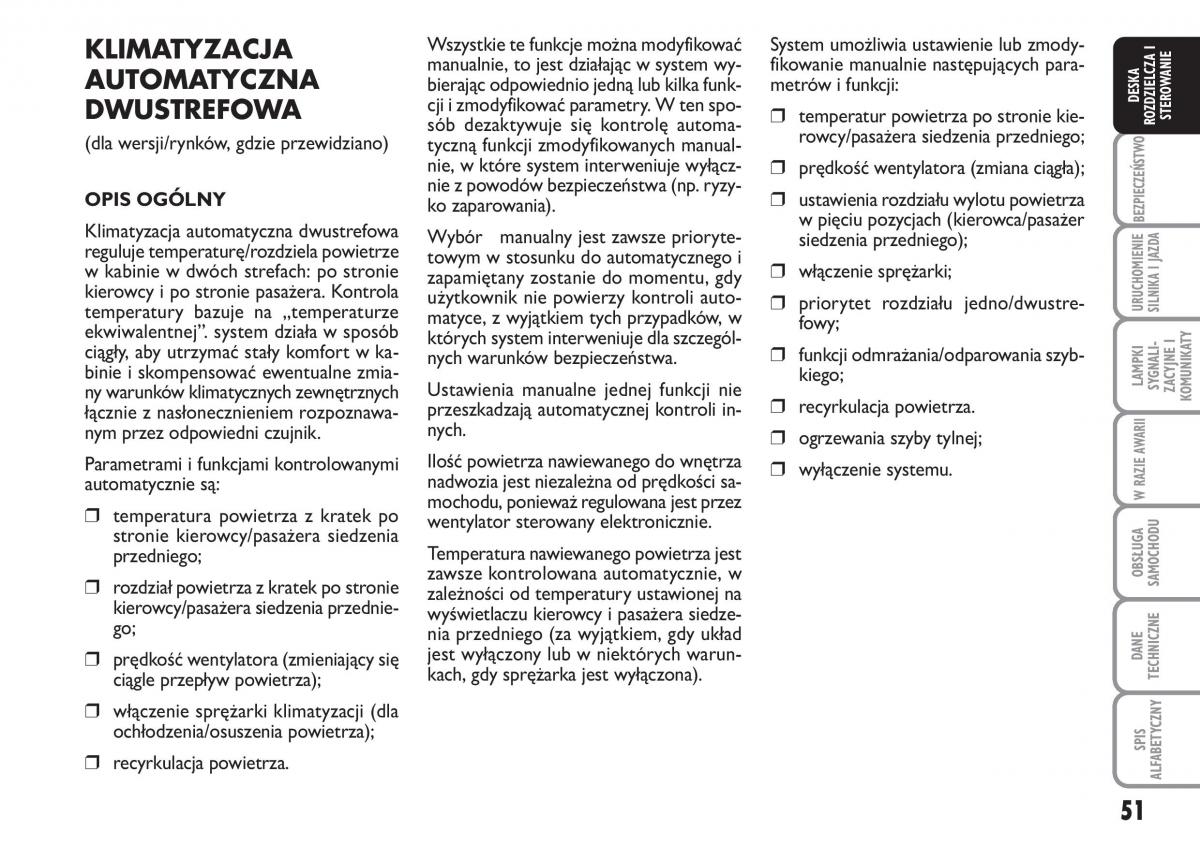 Fiat Idea instrukcja obslugi / page 52