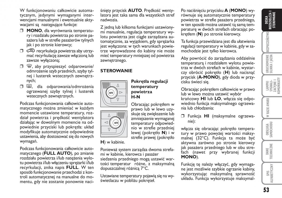 Fiat Idea instrukcja obslugi / page 54