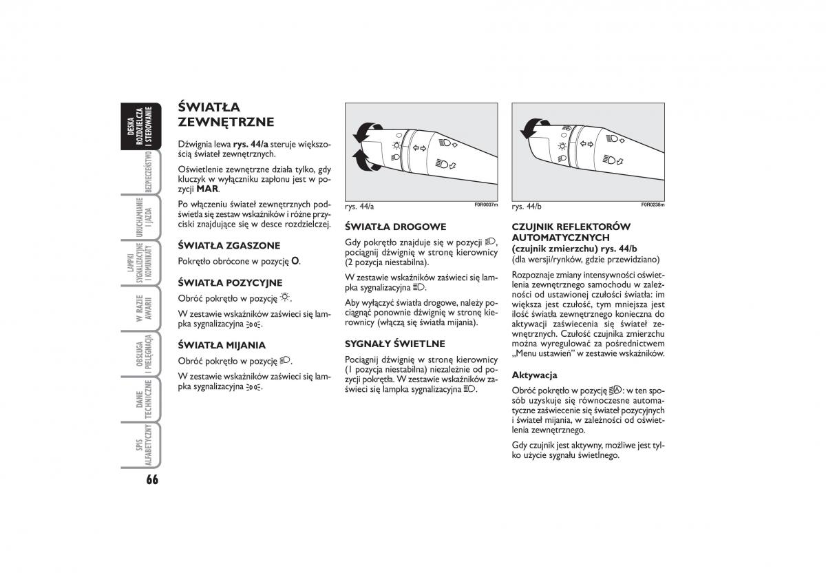 Fiat Linea instrukcja obslugi / page 67