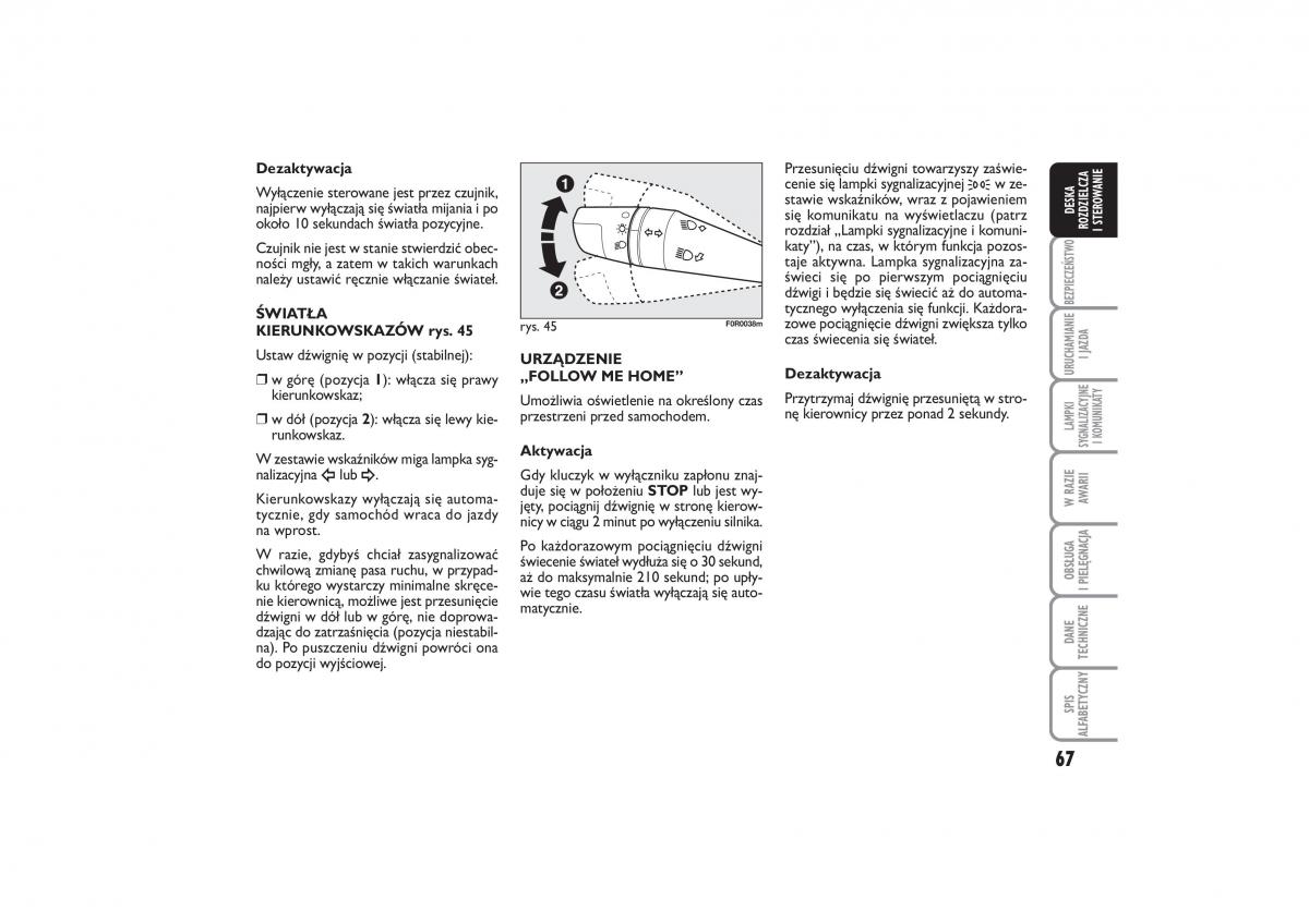 Fiat Linea instrukcja obslugi / page 68