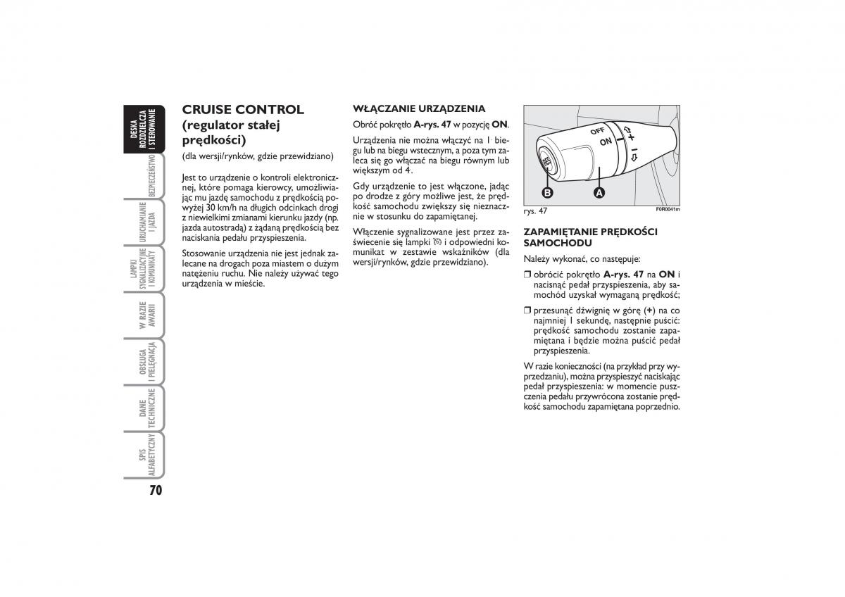 Fiat Linea instrukcja obslugi / page 71