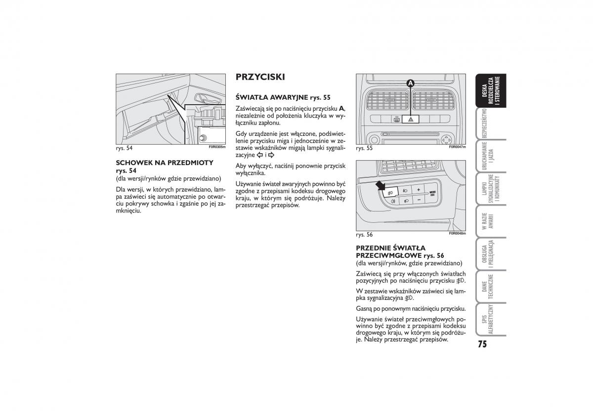 Fiat Linea instrukcja obslugi / page 76