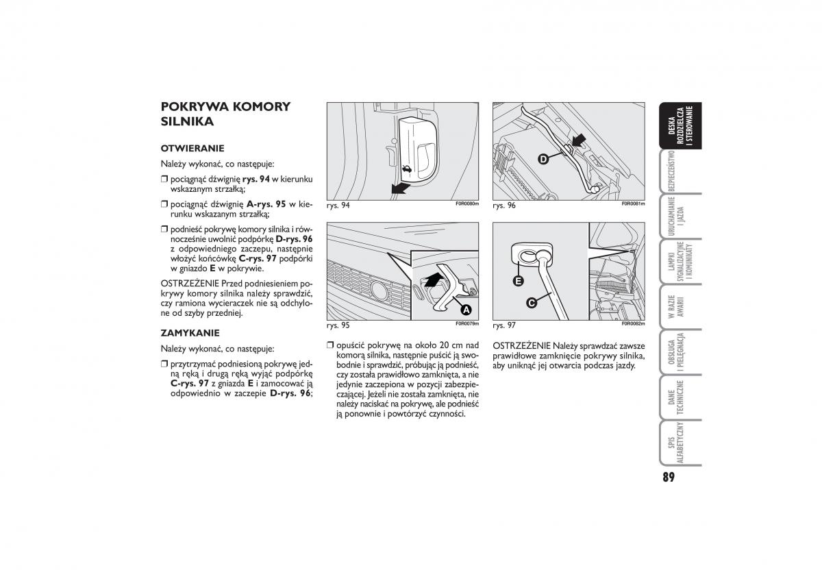 Fiat Linea instrukcja obslugi / page 90