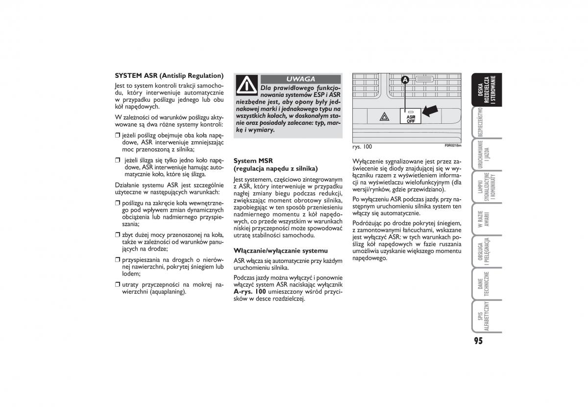 Fiat Linea instrukcja obslugi / page 96