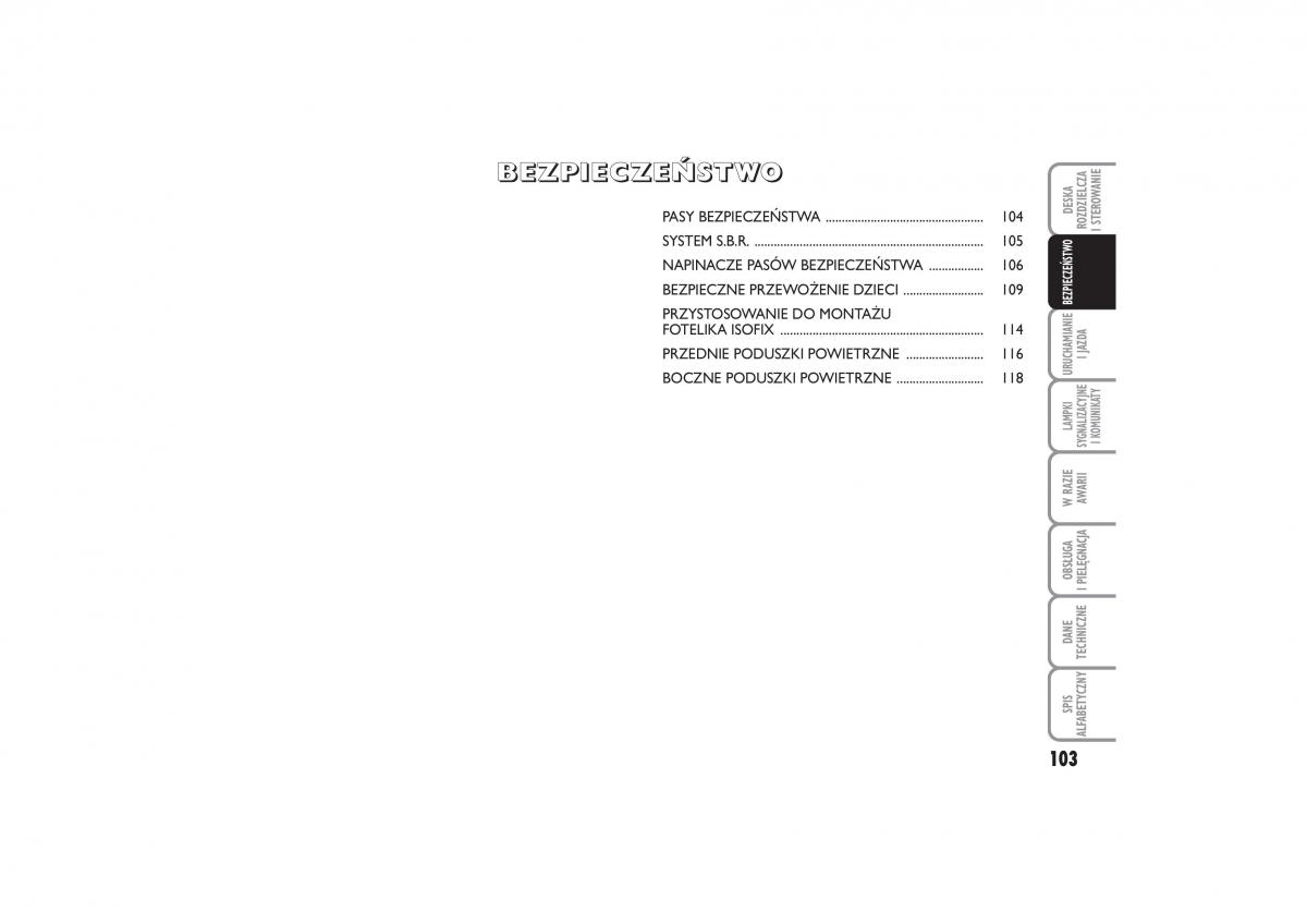 Fiat Linea instrukcja obslugi / page 104