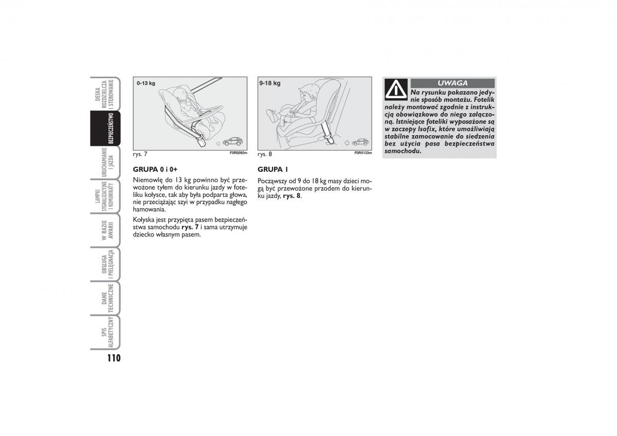 Fiat Linea instrukcja obslugi / page 111