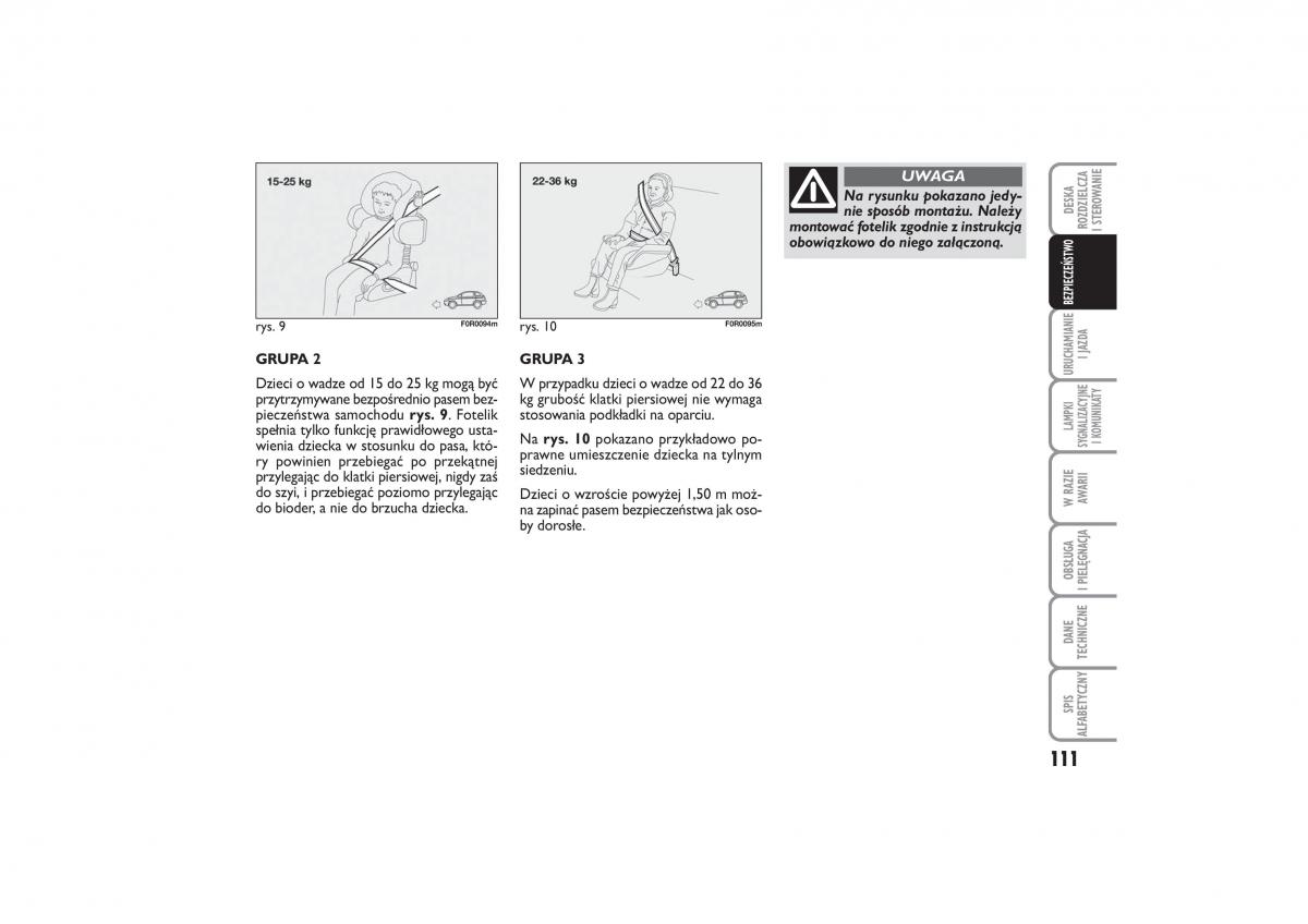 Fiat Linea instrukcja obslugi / page 112