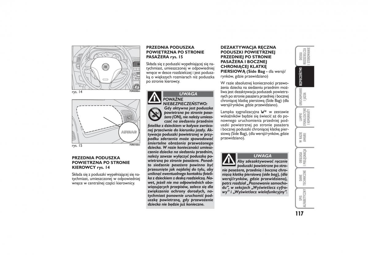 Fiat Linea instrukcja obslugi / page 118