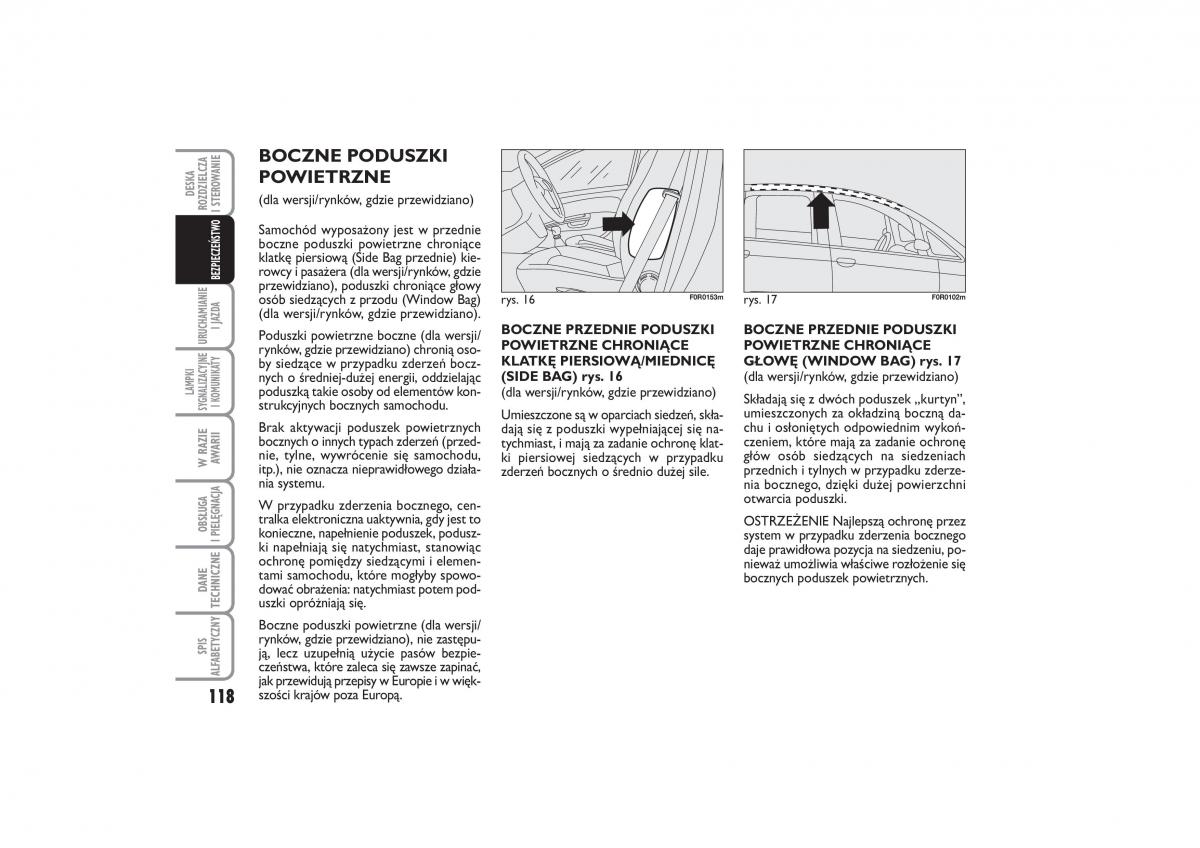 Fiat Linea instrukcja obslugi / page 119