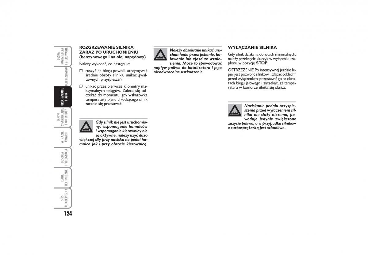 Fiat Linea instrukcja obslugi / page 125