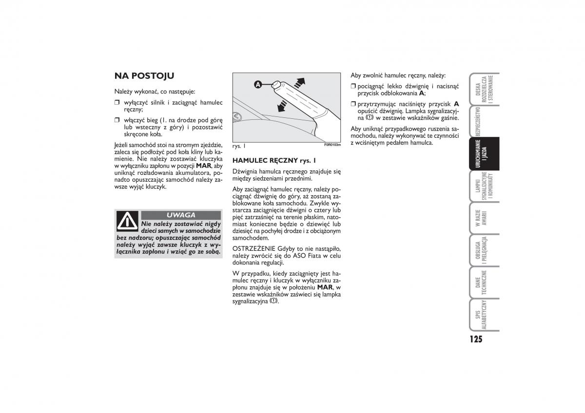 Fiat Linea instrukcja obslugi / page 126