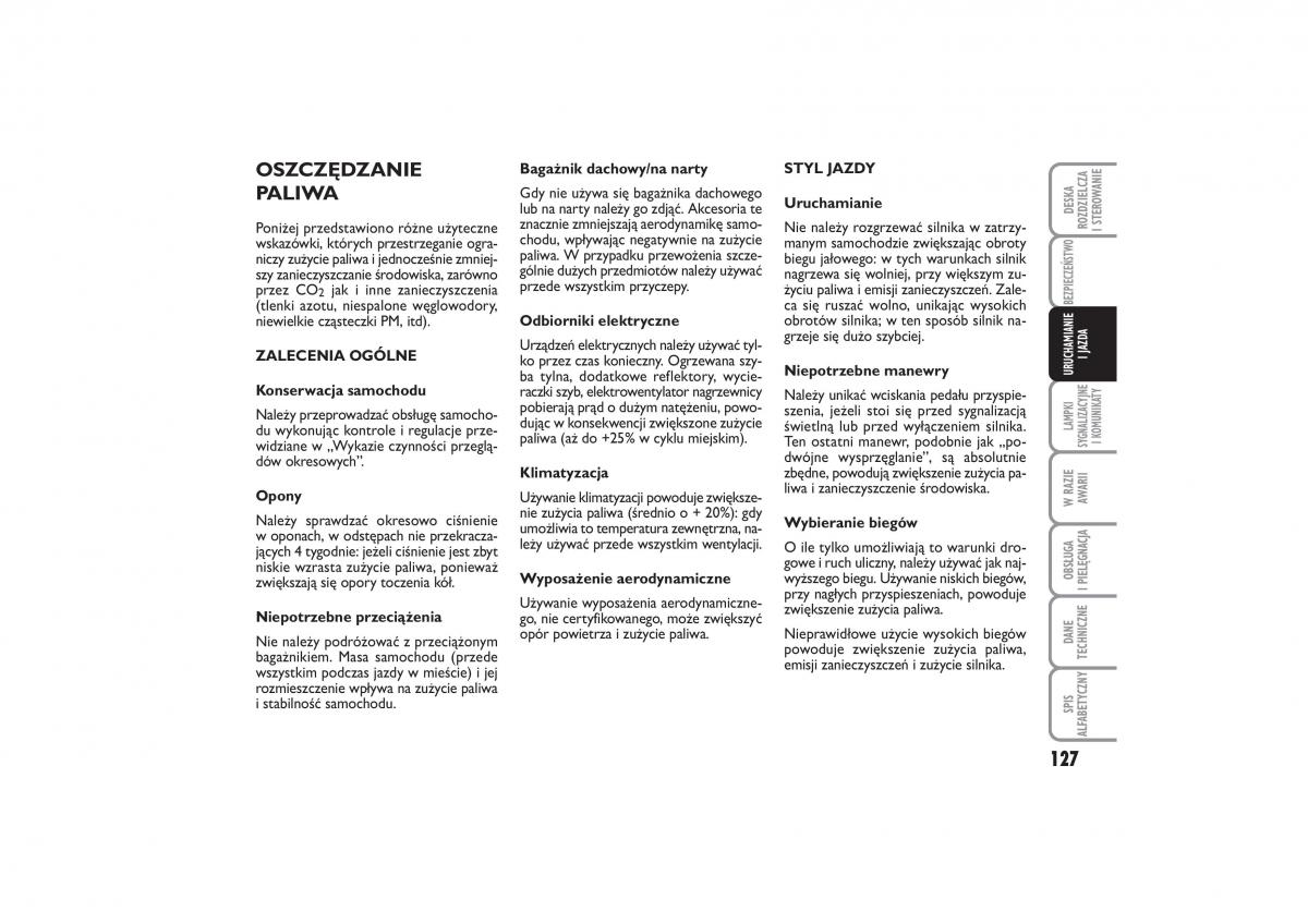 Fiat Linea instrukcja obslugi / page 128