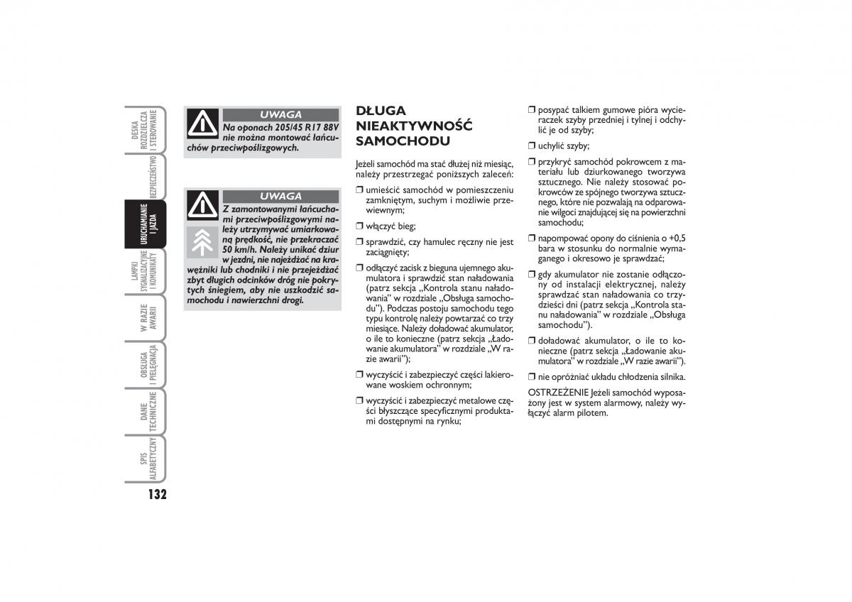 Fiat Linea instrukcja obslugi / page 133