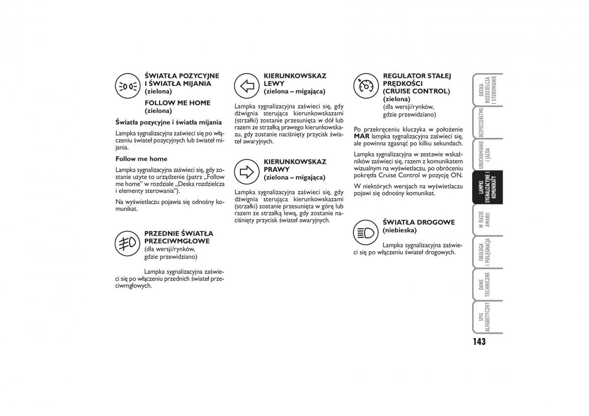 Fiat Linea instrukcja obslugi / page 144