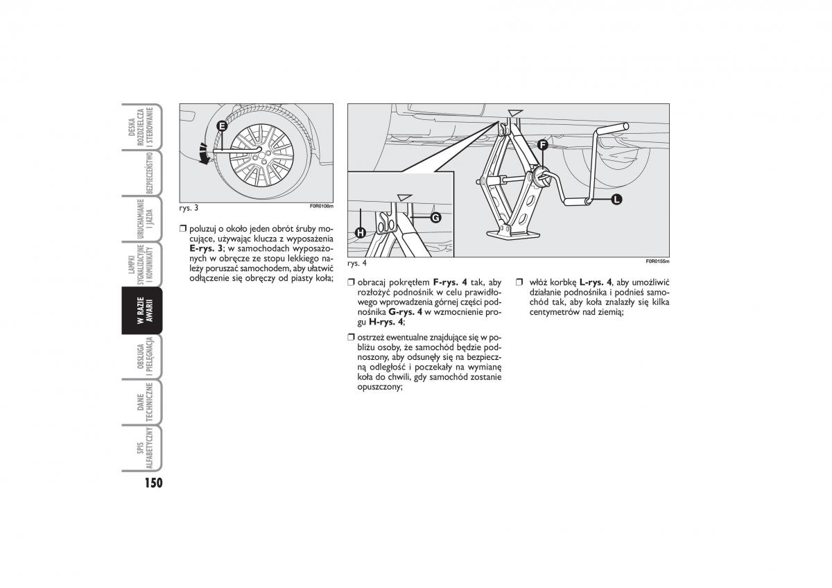 Fiat Linea instrukcja obslugi / page 151